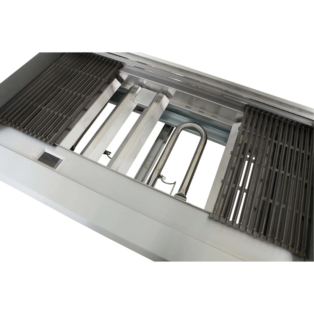 NexChef CB48 Commercial 48" Countertop Radiant Gas Charbroiler Grill, (4) High Performance Stainless Burners - 140,000 BTU Nexchef