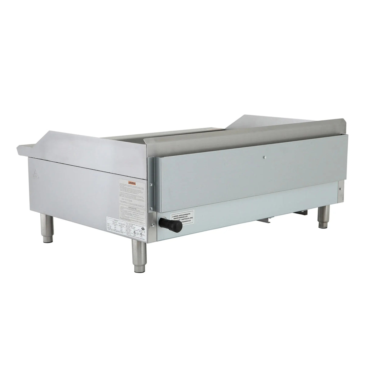 NexChef G36T Commercial 36" Countertop Griddle with Thermostatic Controls, (3) High Performance Stainless Burners - 90,000 BTU Nexchef