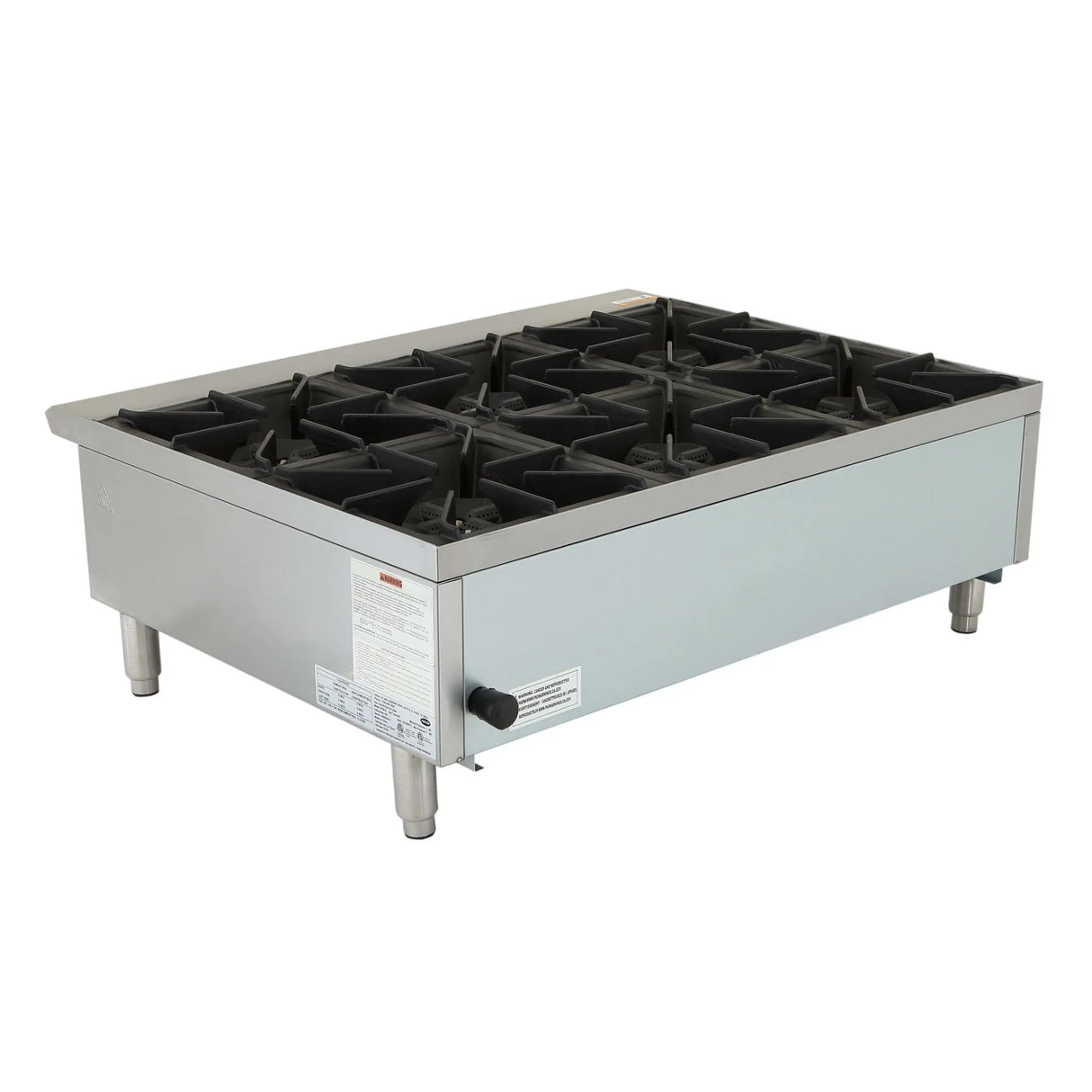 NexChef HP36 Commercial Countertop Gas Range 6 High Performance Burners - 150,000 BTU Nexchef