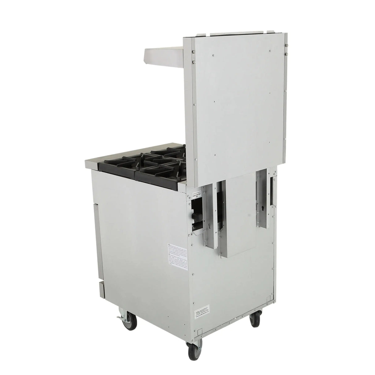 NexChef R24 Commercial 24" Gas Range 4 Burner with Standard Oven, Convertible Gas - 150,000 BTU Nexchef