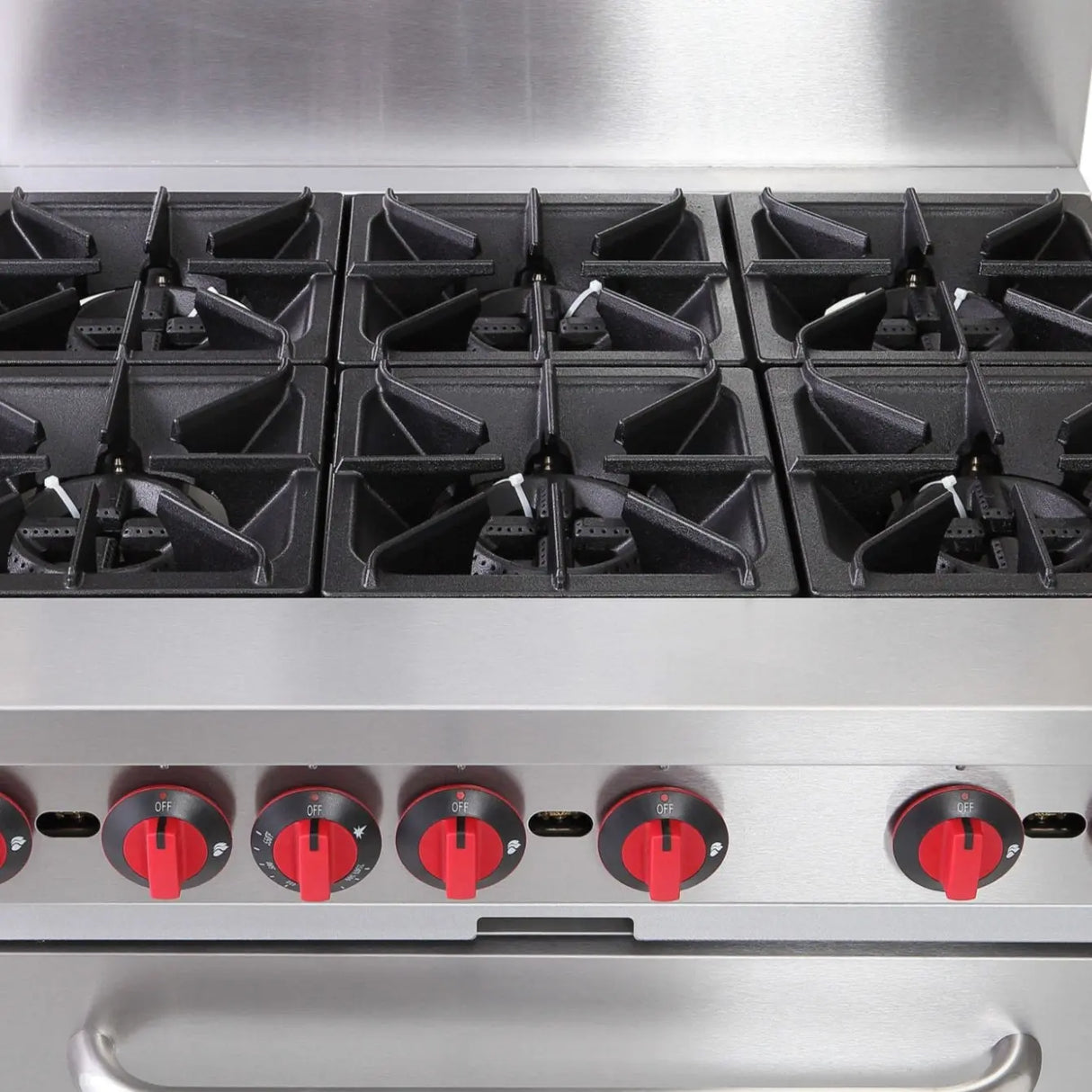 NexChef R36 Commercial 36" Gas Range 6 Burner, Full Size Oven Nexchef