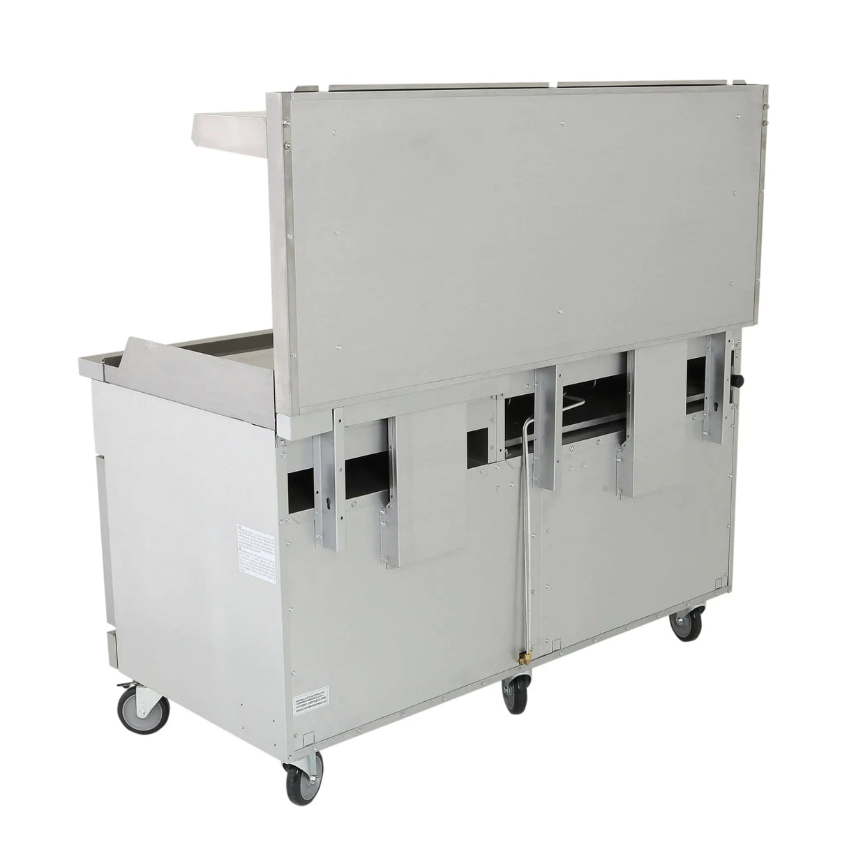 NexChef R60G Commercial 60" Gas Range, 6 Burners with 24" Griddle, Two Standard Ovens, NG/LP - 280,000 BTU Nexchef