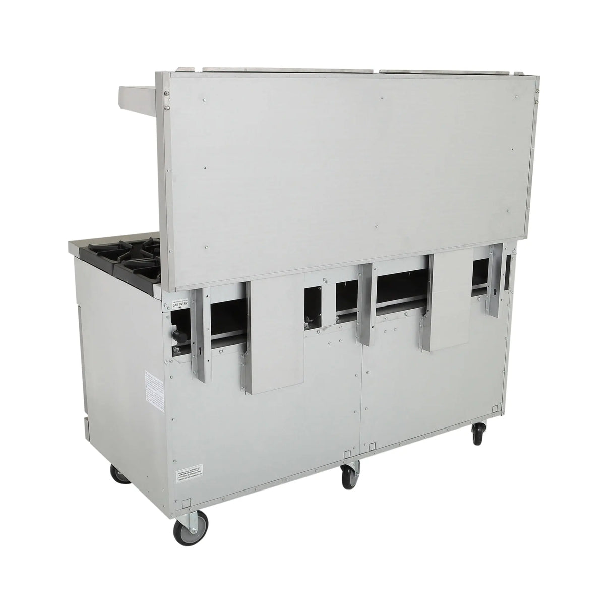 NexChef R60 Commercial 60" Gas Range 10 Burner, Two Standard Ovens, Convertible Gas - 360,000 BTU Nexchef