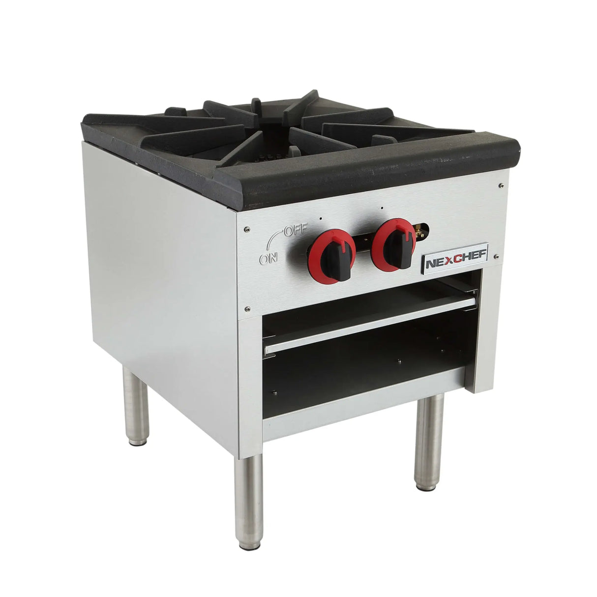 NexChef SR1 Commercial 1-Burner Stock Pot Gas Range - 80,000 BTU Nexchef