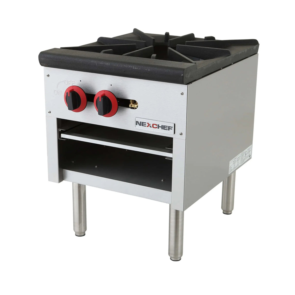 NexChef SR1 Commercial 1-Burner Stock Pot Gas Range - 80,000 BTU Nexchef
