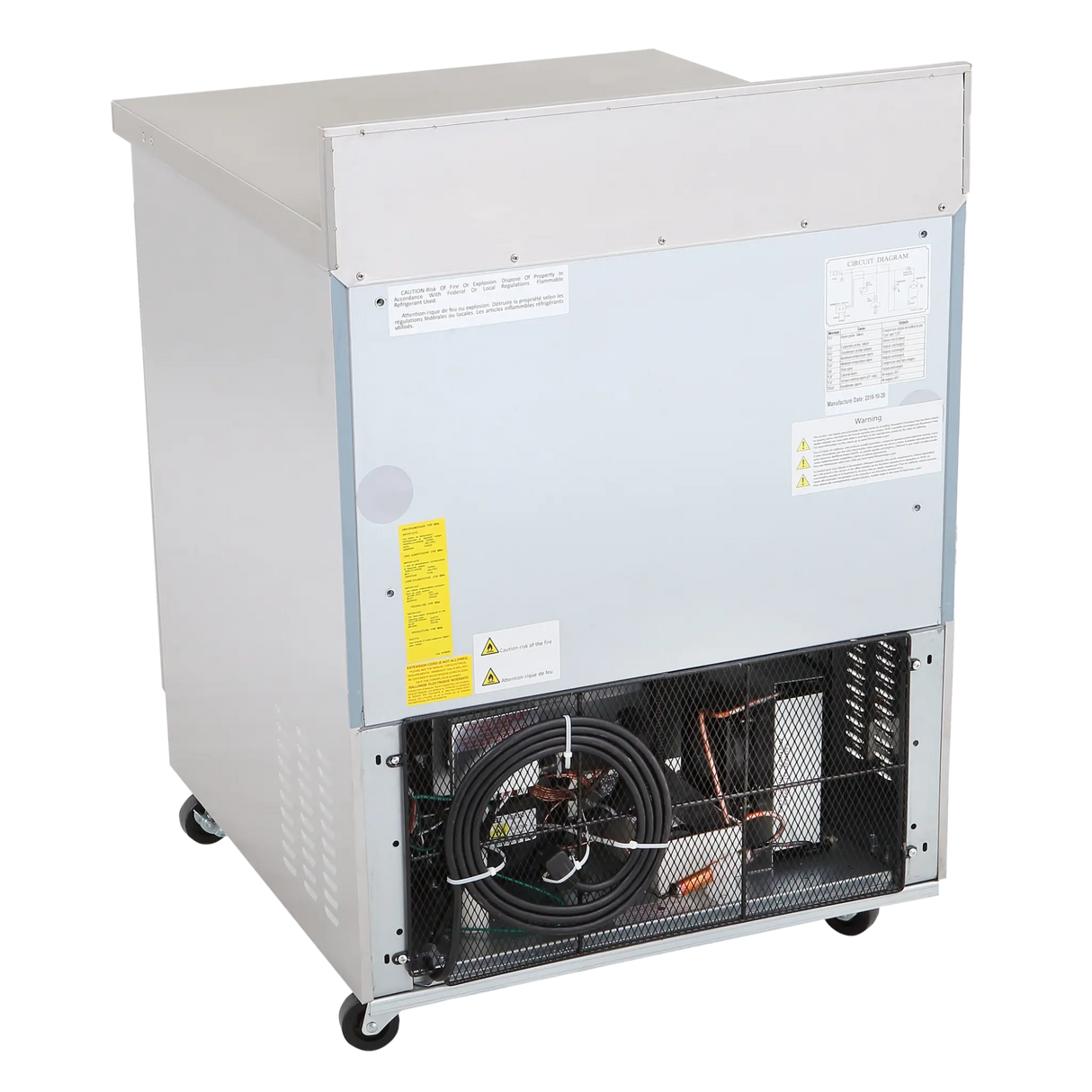 NexChef WR27 Commercial 27" Worktop Refrigerator, 1 Door Nexchef