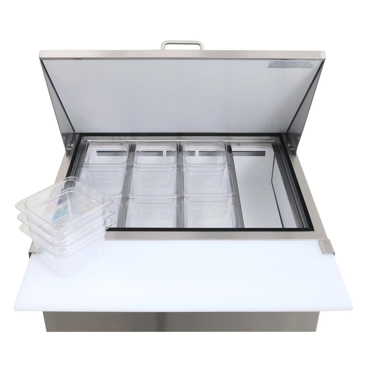 NexChef SUM29 Commercial 29" Mega Top Sandwich/Salad Prep Refrigerator, 1 Door Refrigerated Base Nexchef