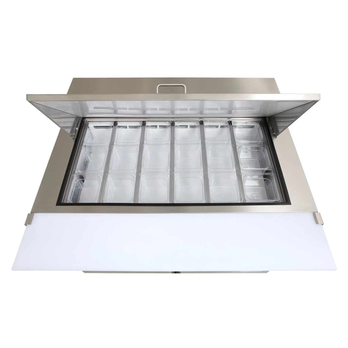 NexChef SUM48 Commercial 48" Mega Top Sandwich/Salad Prep Refrigerator, 2 Door Refrigerated Base Nexchef