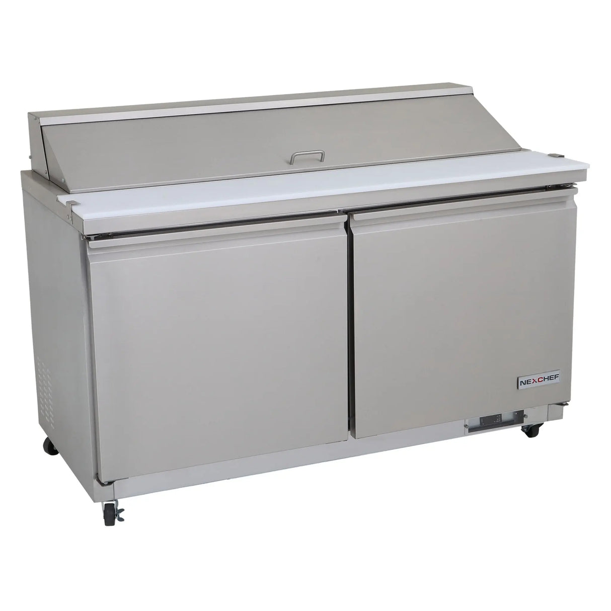 NexChef SU61 Commercial 61" Sandwich/Salad Prep Table Refrigerator, 2 Door Refrigerated Base Nexchef