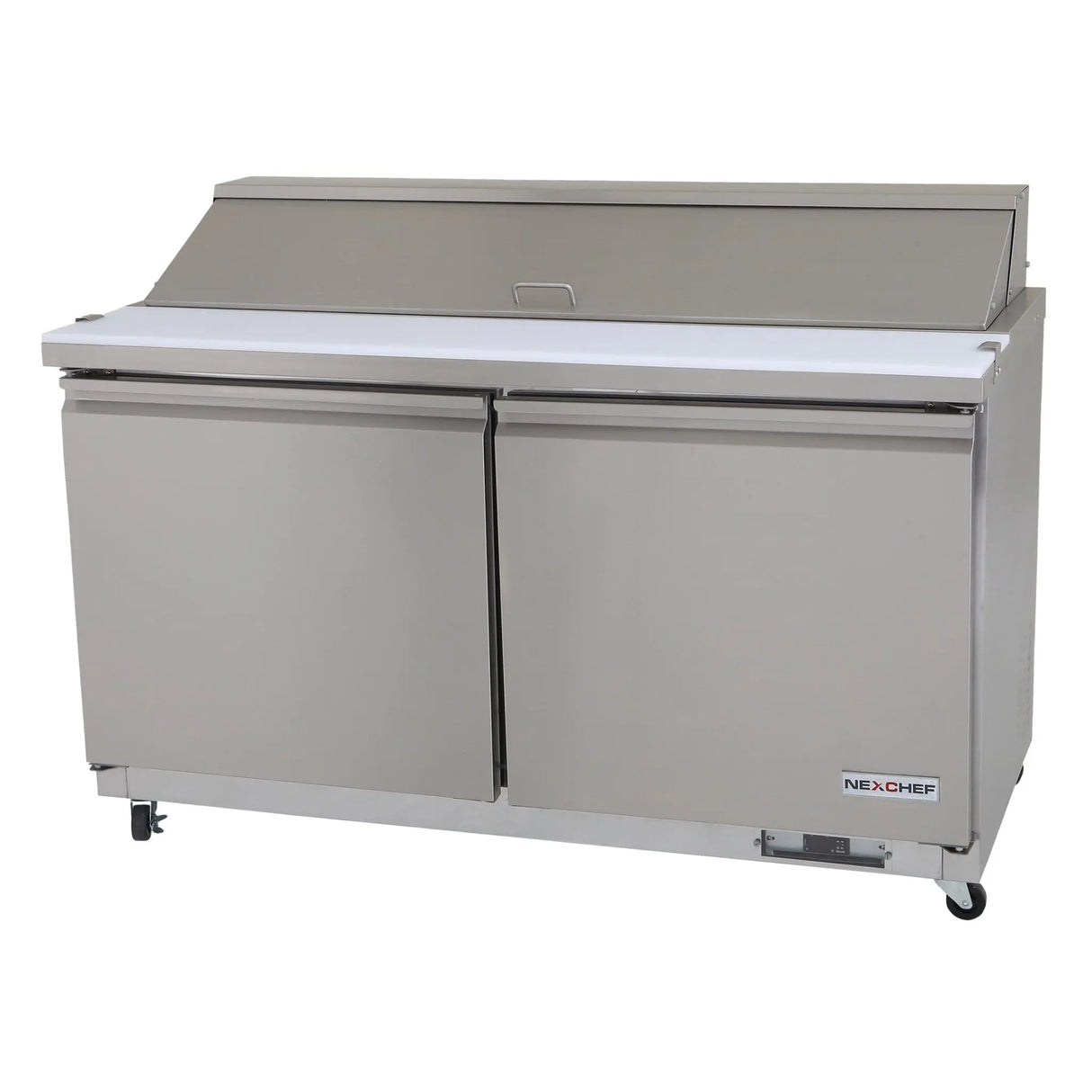 NexChef SU61 Commercial 61" Sandwich/Salad Prep Table Refrigerator, 2 Door Refrigerated Base Nexchef