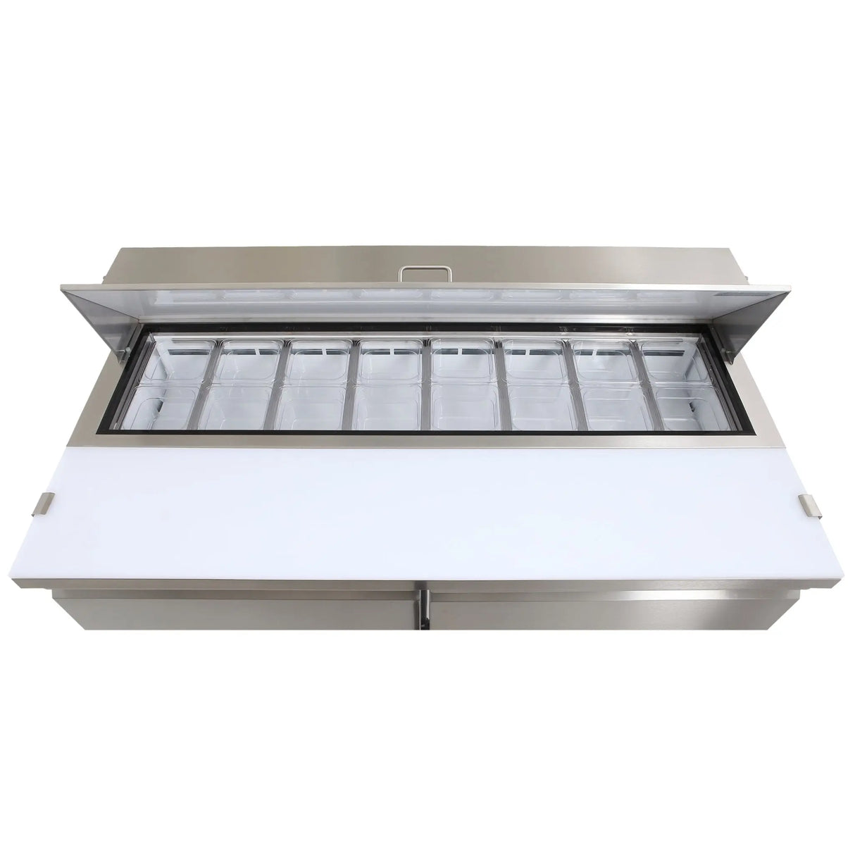 NexChef SU61 Commercial 61" Sandwich/Salad Prep Table Refrigerator, 2 Door Refrigerated Base Nexchef