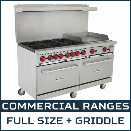 Commercial Gas Ranges with Griddles