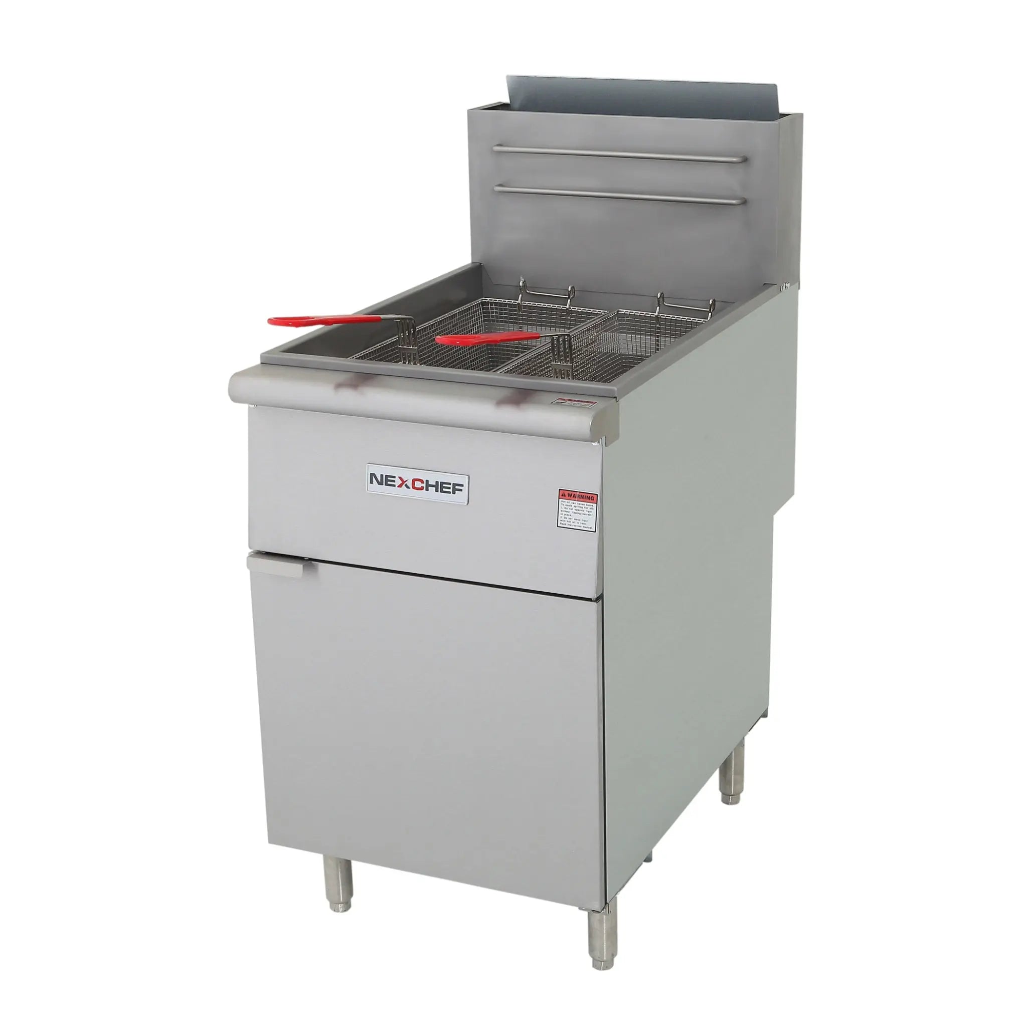 NexChef FN5 Commercial 70 lb. Deep Fryer - Natural Gas - Stainless