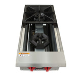 NexChef HP12 Commercial 12" Countertop Gas Range, 2 High Performance Burners - 50,000 BTU