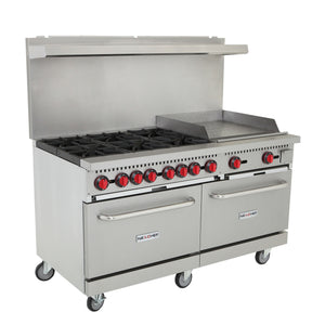 COMMERCIAL RANGES WITH GRIDDLE