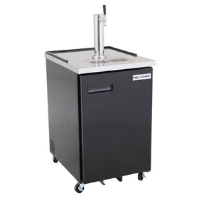 NexChef K24-1S Commercial 24" Kegerator Beer Dispenser Refrigerator, One Single-Tap Tower, One 1/2 Keg Capacity, 1 Door Nexchef