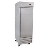 NexChef RBM1 Refrigerador comercial de 27" de una sección, 1 puerta sólida de acero inoxidable