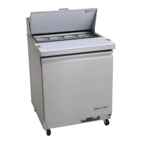 NexChef SU29 Commercial 29" Sandwich/Salad Prep Table Refrigerator, 1 Door Refrigerated Base Nexchef