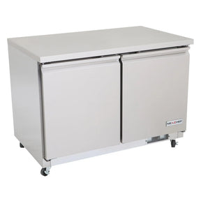NexChef UR48 Commercial 48" Undercounter Refrigerator, 2 Door Nexchef